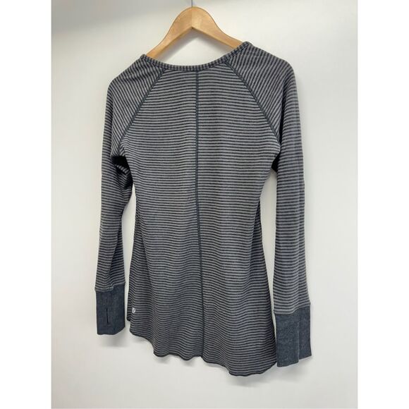 LULULEMON Long Sleeve Scoop Neck Reversible Tunic Size 8 Gray Pullover Style - Picture 7 of 9